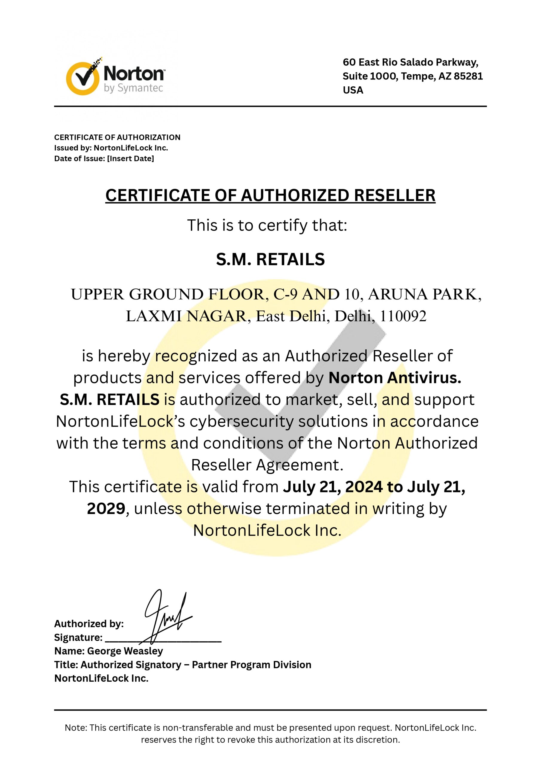 Norton Partner Certification